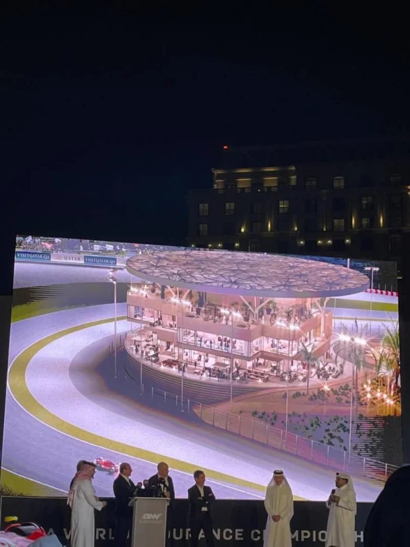 Digitally generated picture of the proposed remodelled Lusail International Circuit.