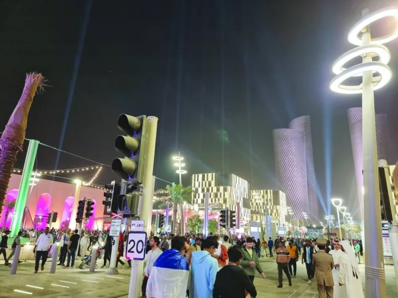 The Lusail Boulevard was a favourite destination during the mega sporting event. PICTURE: Joey Aguilar