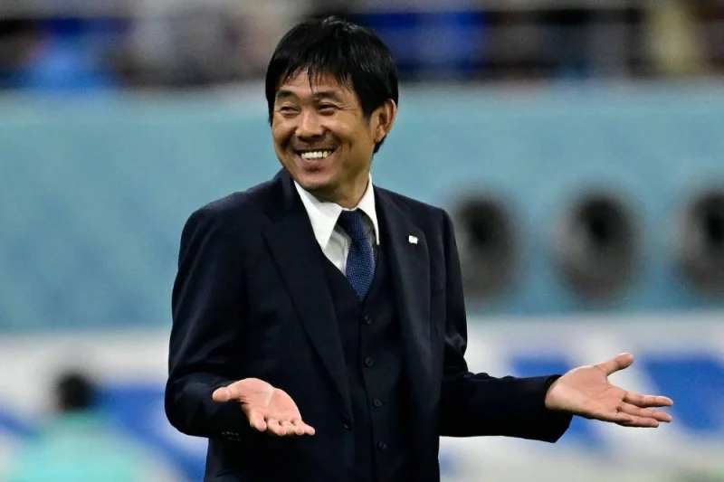 Japan&#039;s coach Hajime Moriyasu (AFP)