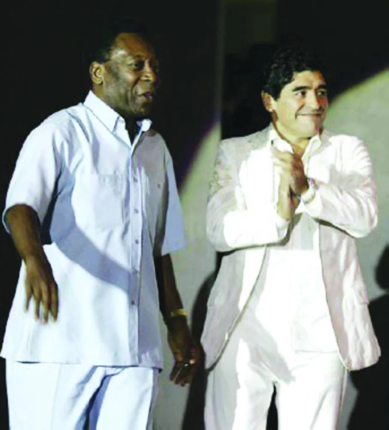 In 2005, Pele joined late Argentina legend Maradona at the launch of Aspire Academy.