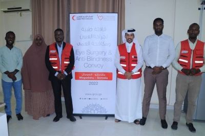 QRCS winds up eye surgery, anti-blindness convoy in Somalia
