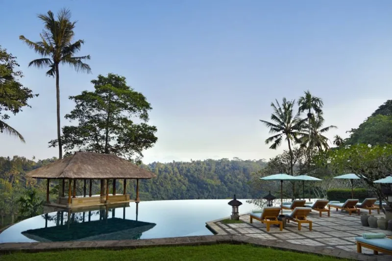 Amandari, Indonesia - Resort Swimming Pool, Mountain View