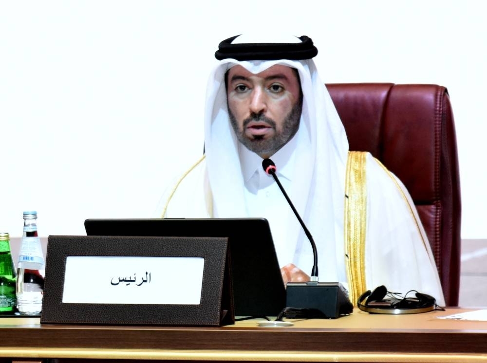 Ghanem bin Mubarak al-Kuwari at the meeting. PICTURES Thajudheen