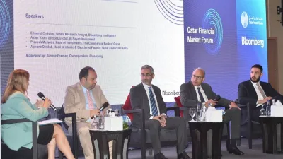 A QFC panel discussion on developing local debt market in Qatar. PICTURE: Shaji Kayamkulam