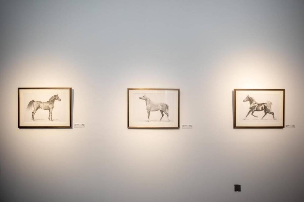 The ‘The Divine Horses’ exhibition at Katara building 47 – Gallery 1 showcases 20 paintings and graphics.