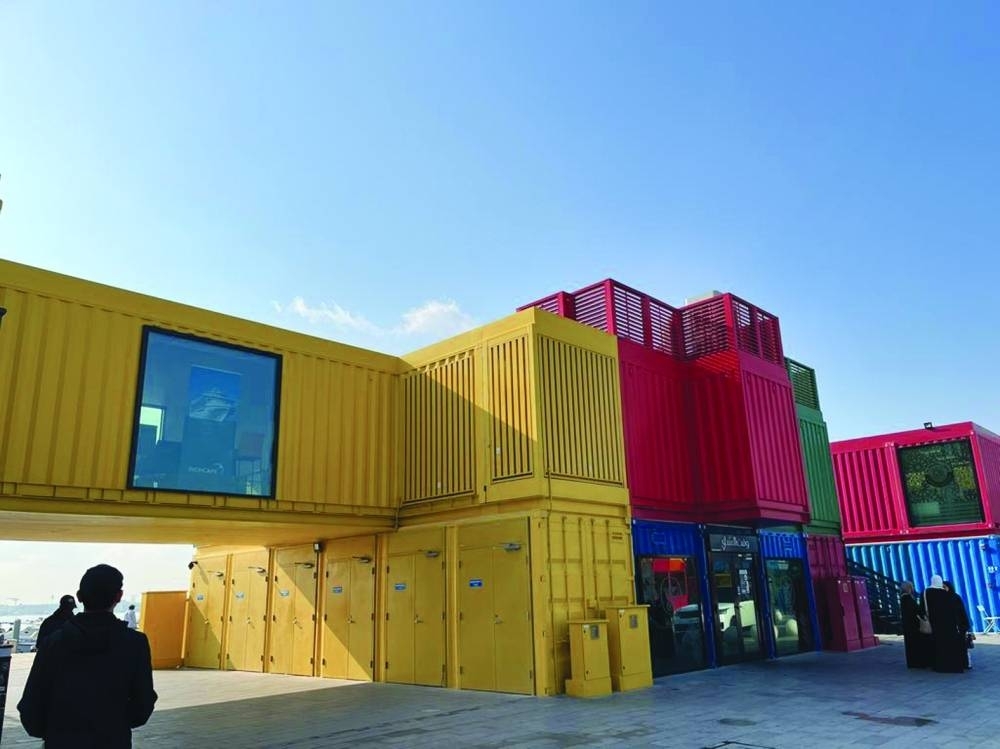 The Box Park&#039;s colourful repurposed shipping containers continue to attract visitors. PICTURE: Joey Aguilar