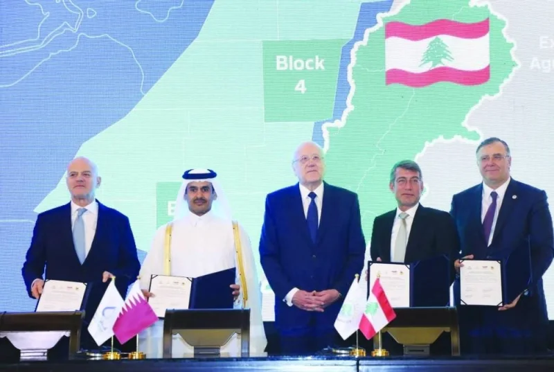 The agreements were signed by HE the Minister of State for Energy Affairs Saad bin Sherida al-Kaabi, also the President and CEO of QatarEnergy; Dr Walid Fayad, the Minister of Energy and Water of Lebanon; Patrick Pouyannée, chairman and CEO of TotalEnergies, and Claudio Descalzi, CEO of Eni.