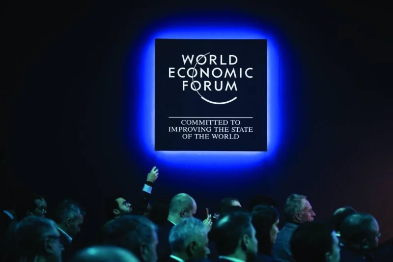 Participants are seen during a session of the World Economic Forum (WEF) annual meeting in Davos on January 17. (AFP)