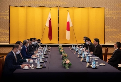 HE the Deputy Prime Minister and Minister of Foreign Affairs of Qatar Sheikh Mohamed bin Abdulrahman al-Thani and Japanese Minister of Foreign Affairs Hayashi Yoshimasa chaired their respective sides during the strategic dialogue session.