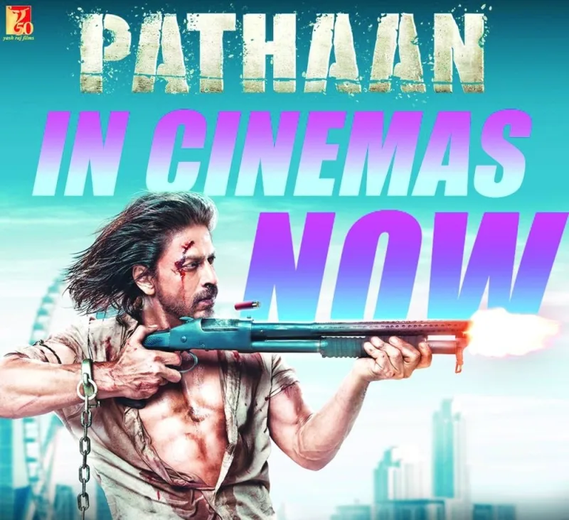 A &#039;Pathaan&#039; poster. Image courtesy of Yash Raj Films Twitter