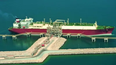 An LNG vessel at the Ras Laffan port. The mining PPI, which carries the maximum weight of 82.46%, reported a 5.68% shrinkage month-on-month in December 2022 as the average selling price of crude petroleum and natural gas was seen plummeting 5.69%.