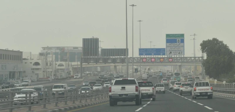 Dusty conditions in Doha Wednesday. PICTURE: Shaji Kayamkulam