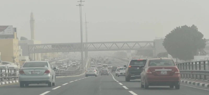 Dusty conditions in Doha Wednesday. PICTURE: Shaji Kayamkulam