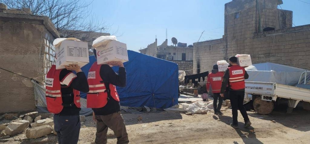 Qatar Red Crescent Society&#039;s relief operations in earthquake affected areas