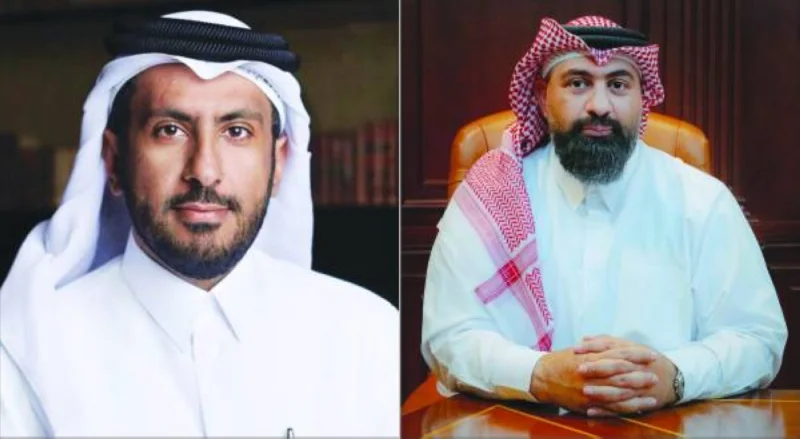 Sheikh Faisal Thani al-Thani, Lesha Bank chairman, and Abdulrahman Totonji, CEO.