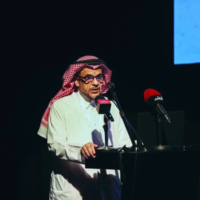 Dr Omar al-Ansari at the event.