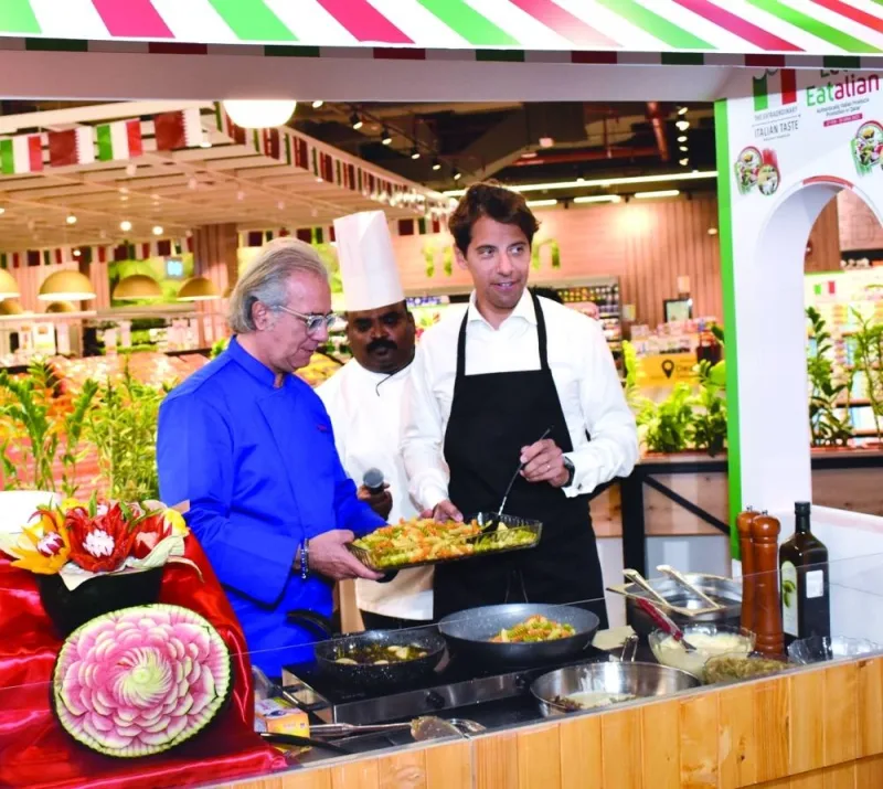Italian ambassador Paolo Toschi and chef Claudio Trovato. PICTURE: Thajudheen