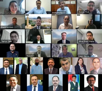 The participants in the virtual workshop.