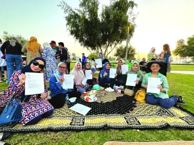 Indonesians in Doha in a recent gathering.