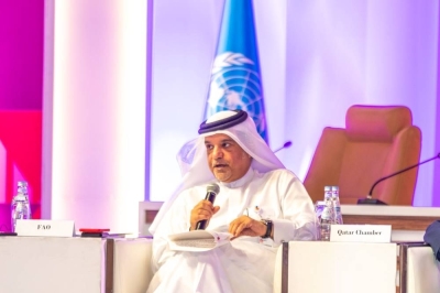 Qatar Chamber board member Mohamed bin Ahmed al-Obaidli during the panel session.