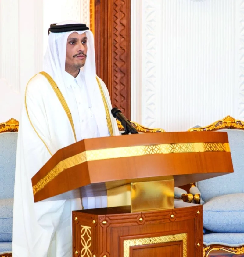 HE Sheikh Mohamed bin Abdulrahman al-Thani, Prime Minister and Foreign Minister.