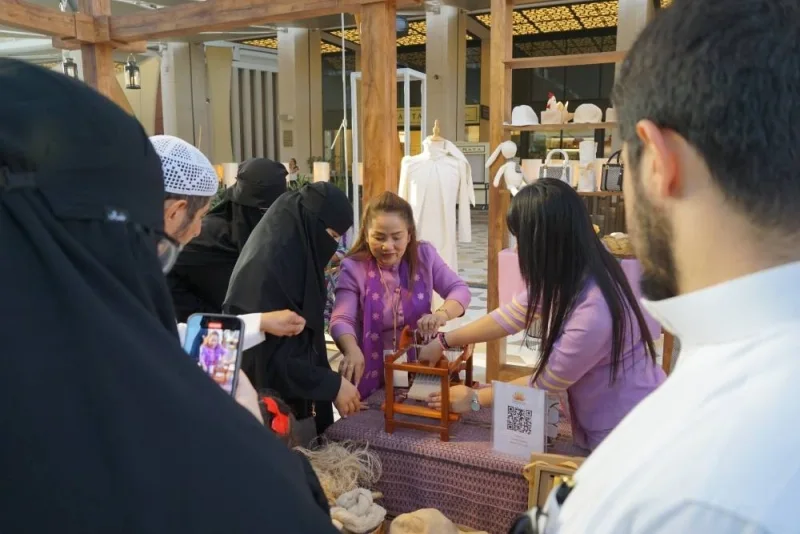 Thailand showcased its Banana Fabric as a part of Earthna Village – an expo showcasing traditional handicrafts and heritage from around the world.