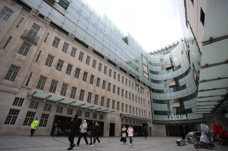 The headquarters of the British Broadcasting Corporation (BBC) are pictured in London. AFP