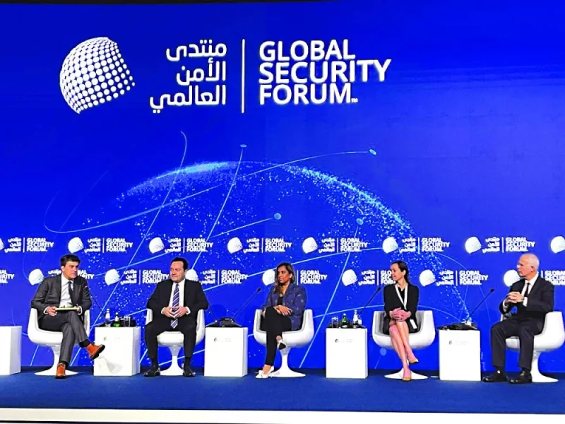 Panellists during the session on ‘Evolving Security Challenges and Threat Landscapes’ at the Global Security Forum.