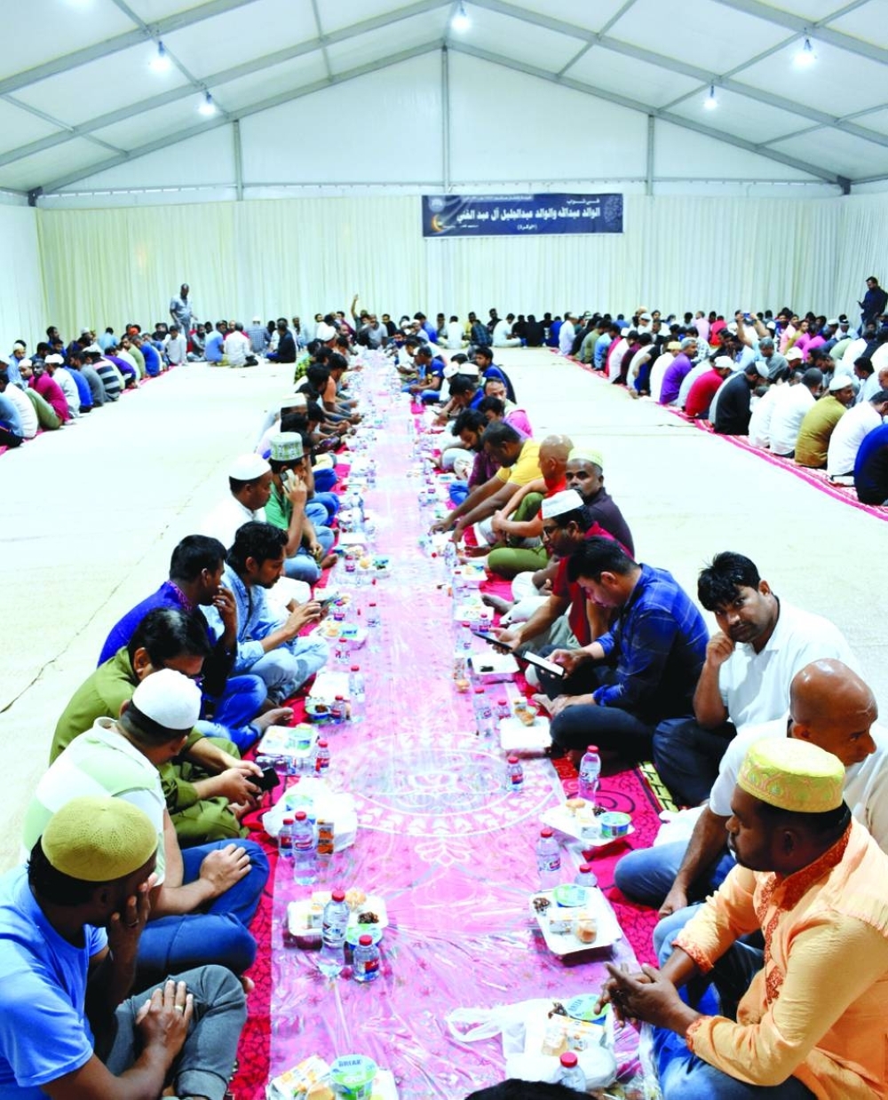 The Iftar tents will support thousands of fasting individuals during the holy month of Ramadan.