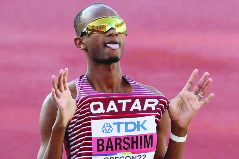 Mutaz Barshim won an unprecedented third successive world title with victory in Eugene, clearing a world leading height of 2.37m. 