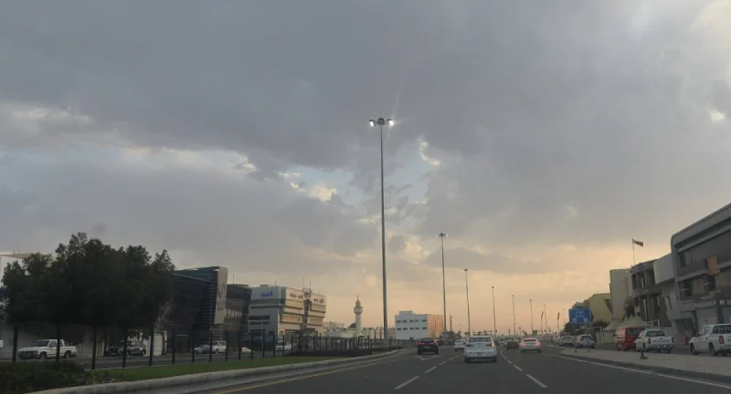 The cloudy Doha sky Friday evening. PICTURE: Shaji Kayamkulam 