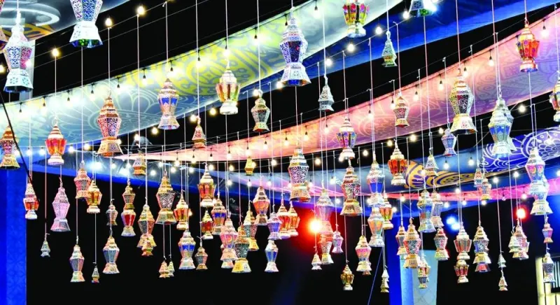 Ramadan decorations and illumination at the Lusail Boulevard. PICTURE: Thajudheen