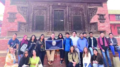 GU-Q students visit Nepal