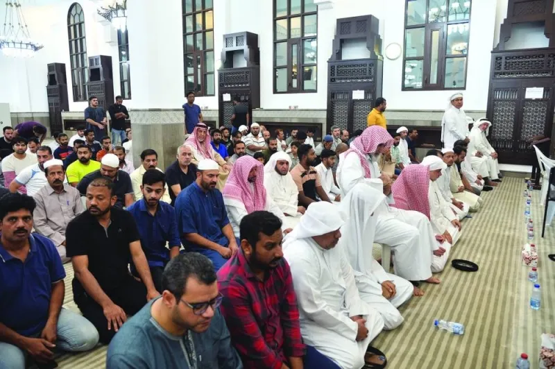 Worshippers attending the Qiyam-ul-layl prayer. PICTURE: Shaji Kayamkulam