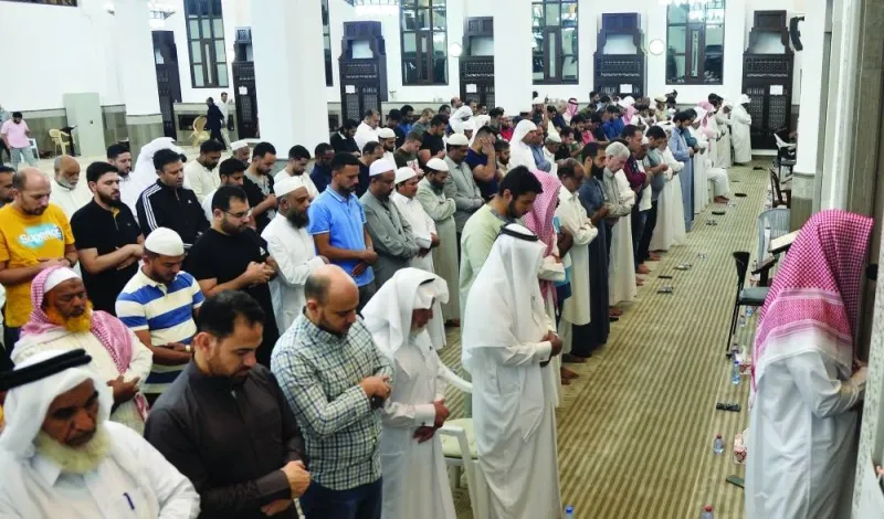 Worshippers attending the Qiyam-ul-layl prayer. PICTURE: Shaji Kayamkulam