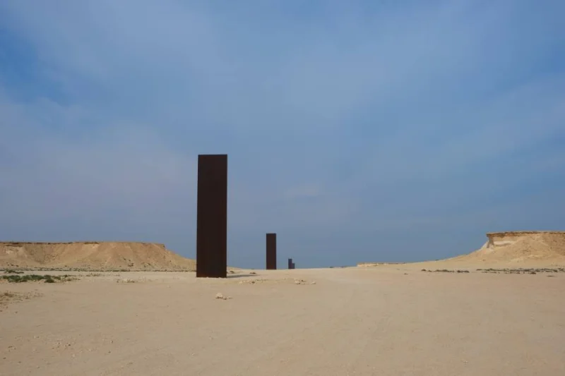 East-West/West-East installation by renowned American artist Richard Serra.