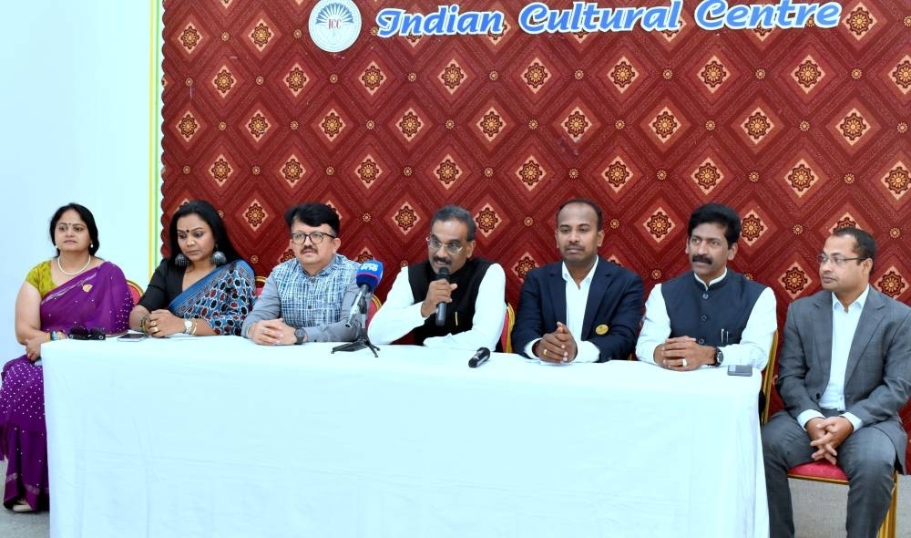 Officials at the press conference Saturday. PICTURE: Thajudheen