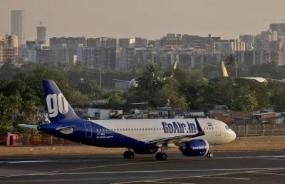 A Go First airline, formerly known as GoAir, Airbus A320-271N passenger aircraft prepares to take off from Chhatrapati Shivaji International Airport in Mumbai, India, May 2, 2023. REUTERS/Francis Mascarenhas