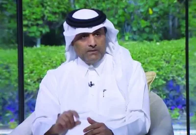 Nasser al-Naimi speaking to Qatar TV