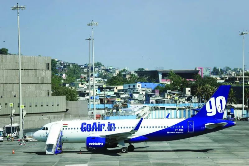 
A Go First airline, formerly known as GoAir, passenger aircraft is parked at the Chhatrapati Shivaji International Airport in Mumbai. The world’s second largest aircraft lessor, SMBC Aviation Capital, has warned that India’s decision to block leasing firms from reclaiming Go First planes will jolt the market and spark a confidence crisis, legal papers show. 