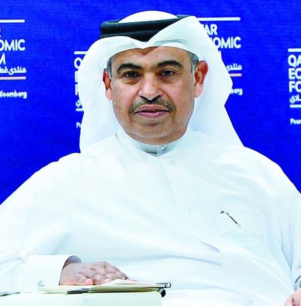 HE the Minister of Finance Ali bin Ahmed al-Kuwari addressing the third Qatar Economic Forum, powered by Bloomberg.
