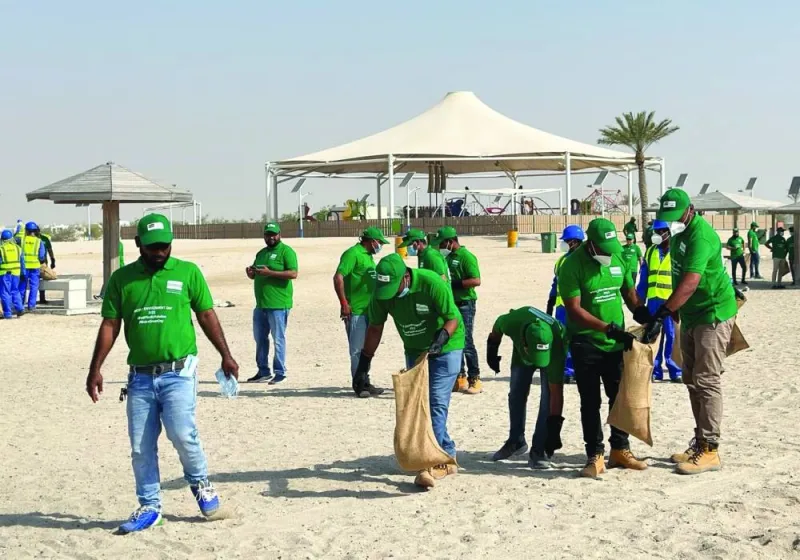 From the Al Wakra Beach clean-up.