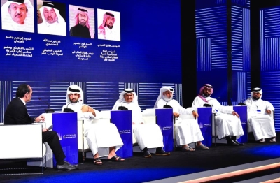 Speakers during a session at the Qatar Real Estate Forum 2023 Monday. PICTURE: Thajudheen