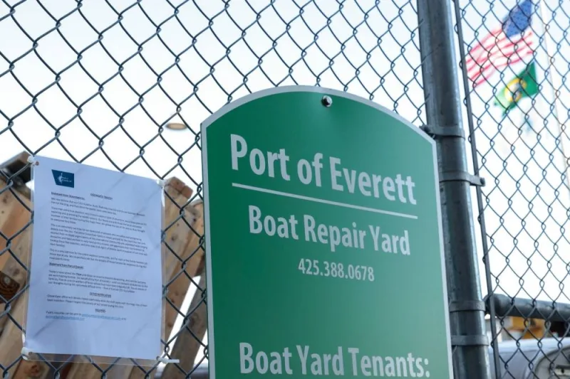 A statement from OceanGate and the Port of Everett addressing the OceanGate tragedy is posted at the entrance of OceanGate Expedition&#039;s headquarters in the Port of Everett Boat Yard in Everett, Washington, on June 22. Jason Redmond / AFP
