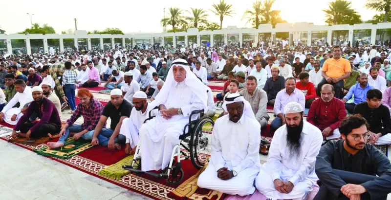The Eid a-Adha prayer venues across Qatar witnessed a large turnout of the faithful Wednesday. PICTURES: Thajudheen and Shaji Kayamkulam.