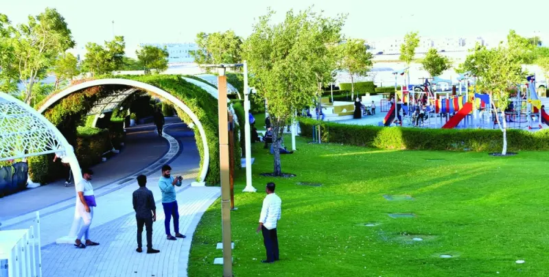 Al Gharrafa Park, which features an array of attractions and amenities, has become a popular destination on account of its air-conditioned walking/jogging tracks this summer. PICTURES: Thajudheen