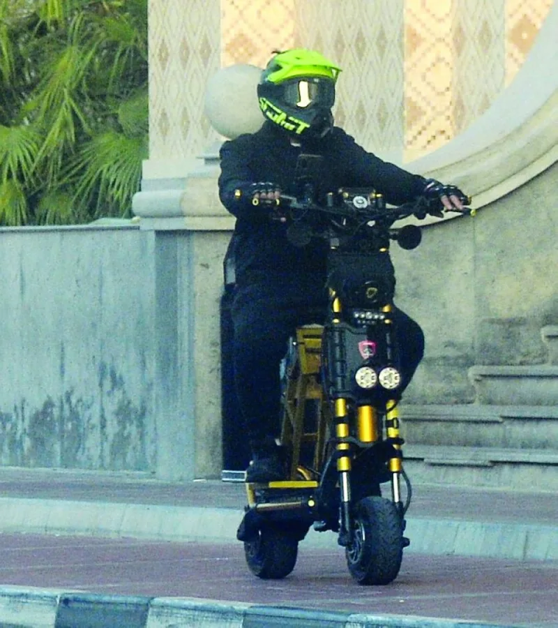 Several varieties of E-scooters are available in a number of shops in Doha, providing a broader selection to choose from, including those with seats.
