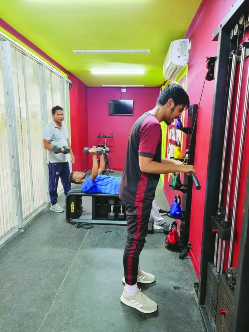 Umm Al Seneem&#039;s Fitness Box offers a free indoor workout for visitors. PICTURE: Joey Aguilar