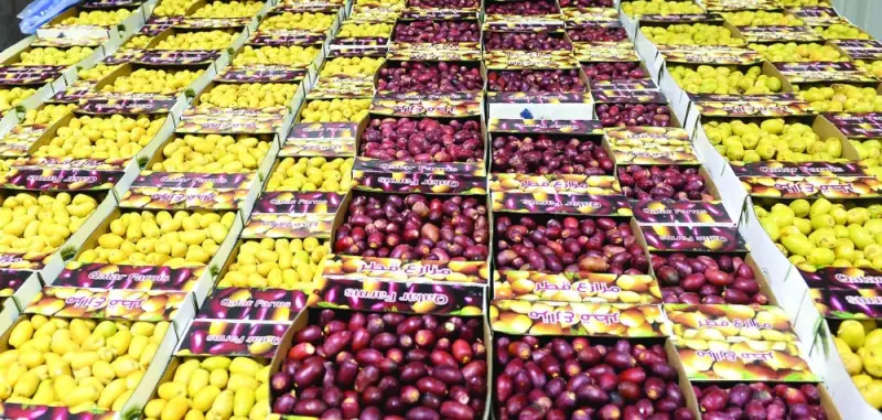 Many varieties of dates on offer at the last year&#039;s festival. File picture