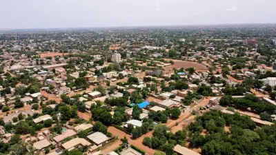 An aerial view of the streets in the capital Niamey, Niger July 28. REUTERS